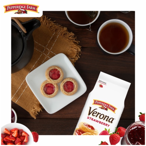 Pepperidge Farm® Verona® Strawberry Thumbprint Cookies Perspective: left
