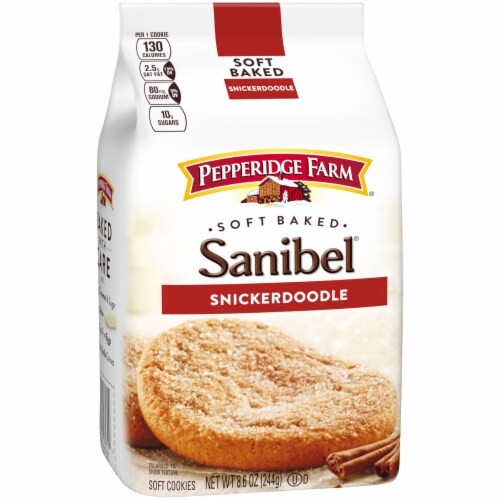 Pepperidge Farm Sanibel Soft Baked Snickerdoodle Cookies Perspective: left
