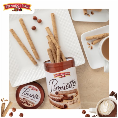 Pepperidge Farm® Pirouette® Chocolate Hazelnut Creme Filled Wafers Perspective: left