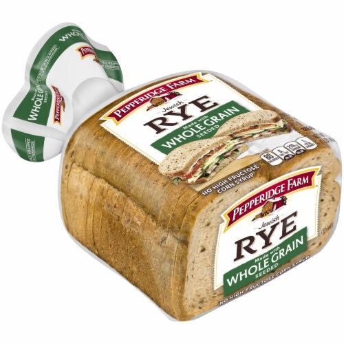 Pepperidge Farm Whole Grain Seeded Rye Bread Perspective: left