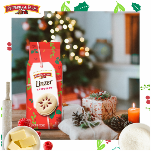 Pepperidge Farm Linzer Raspberry Cookies Perspective: left