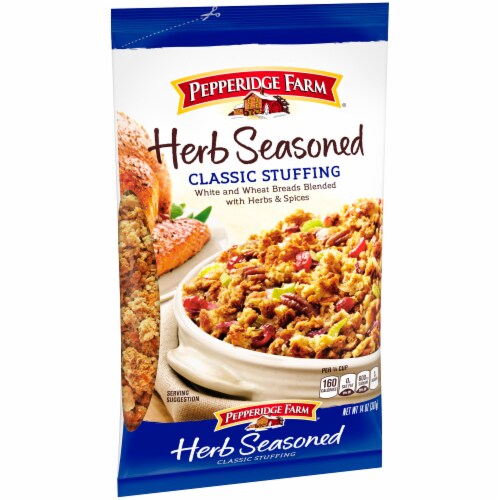 Pepperidge Farm Herb Seasoned Classic Stuffing Mix Perspective: left