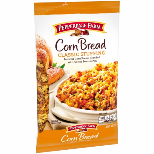 Pepperidge Farm Corn Bread Classic Stuffing Mix Perspective: left