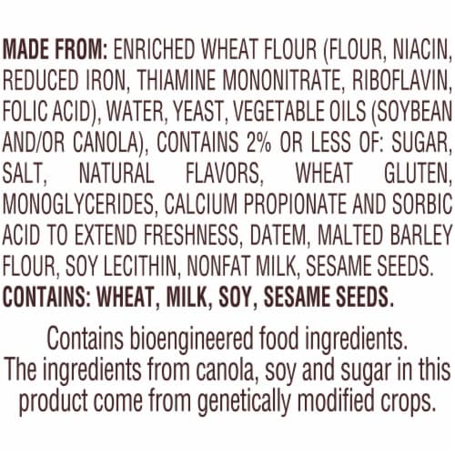 Pepperidge Farm Italian White Seedless Bread Perspective: left