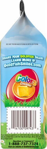 Goldfish® Colors Cheddar Baked Snack Crackers Perspective: left