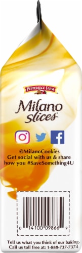 Pepperidge Farm Milano Slices Salted Pretzel Cookies Perspective: left