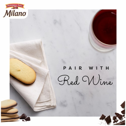 Pepperidge Farm® Milano Milk Chocolate Sandwich Cookies Perspective: left