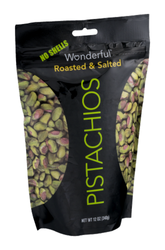 Wonderful Roasted and Salted Kernel Pistachios Perspective: left