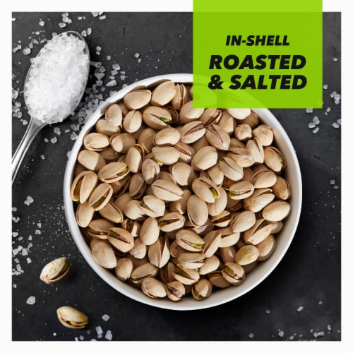 Wonderful Pistachios, In-Shell Roasted & Salted Nuts, 8 Ounce Bag Perspective: left