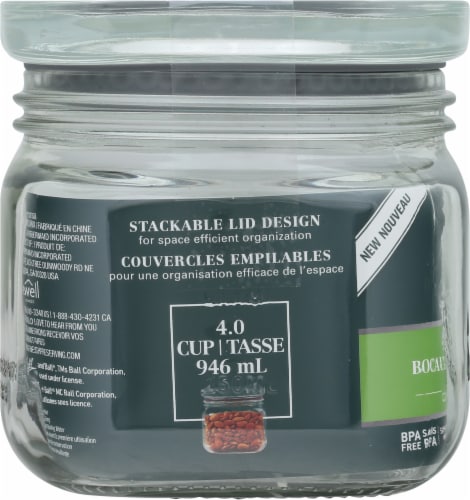 Ball® Stack & Store Jar with Airtight Lid Perspective: left