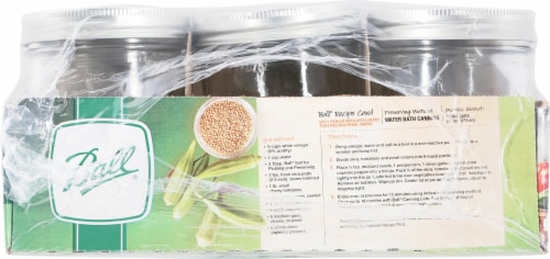 Ball® Wide Mouth Pint Jars Perspective: left