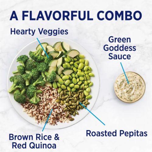 Birds Eye® Veggies & Grains Green Goddess Frozen Vegetable Blend Perspective: left