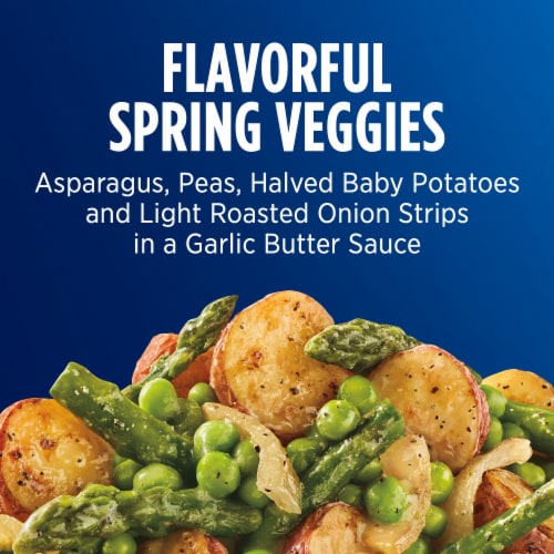 Birds Eye Fusions Spring Mix Garlic Butter Sauce Frozen Side Dish Perspective: left