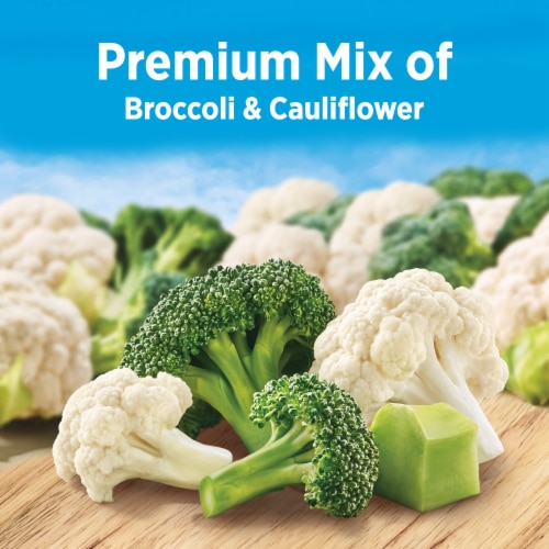 Birds Eye Steamfresh Broccoli And Cauliflower Frozen Vegetables Perspective: left
