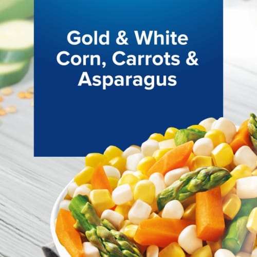 Birds Eye Steamfresh Gold And White Corn Frozen Vegetable Perspective: left