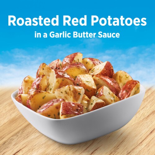 Birds Eye Steamfresh Roasted Red Potatoes With Garlic Butter Sauce Frozen Vegetable Perspective: left