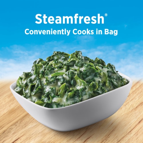 Birds Eye Steamfresh Creamed Spinach Frozen Vegetables Perspective: left