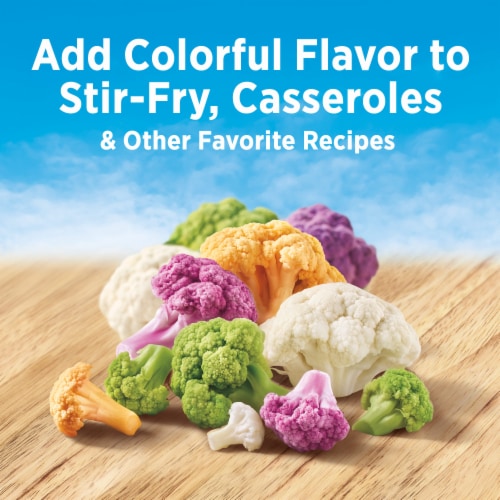 Birds Eye Steamfresh Rainbow Cauliflower Frozen Vegetables Perspective: left