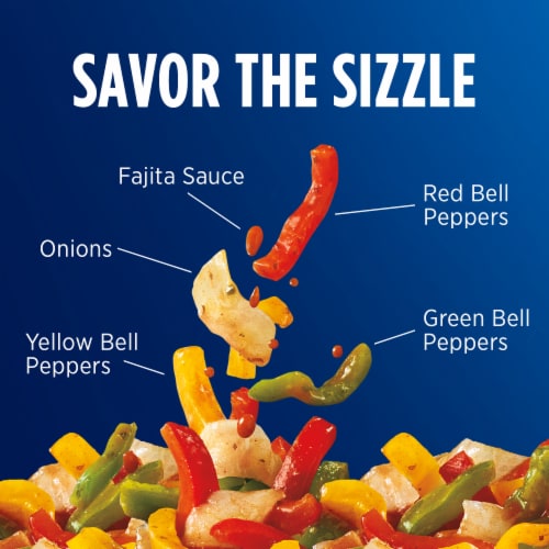 Birds Eye Fajita Veggies & Sauce Frozen Meal Perspective: left