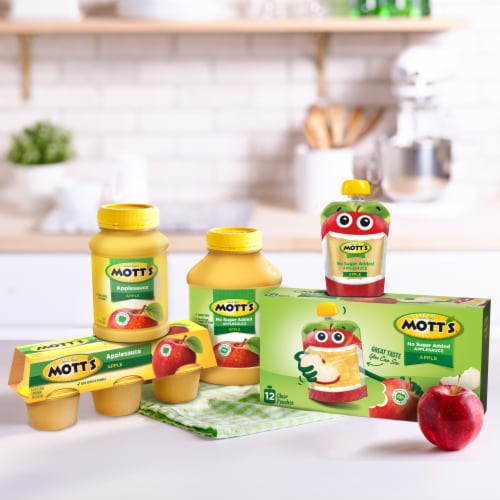 Mott's® Unsweetened Applesauce Cups Perspective: left