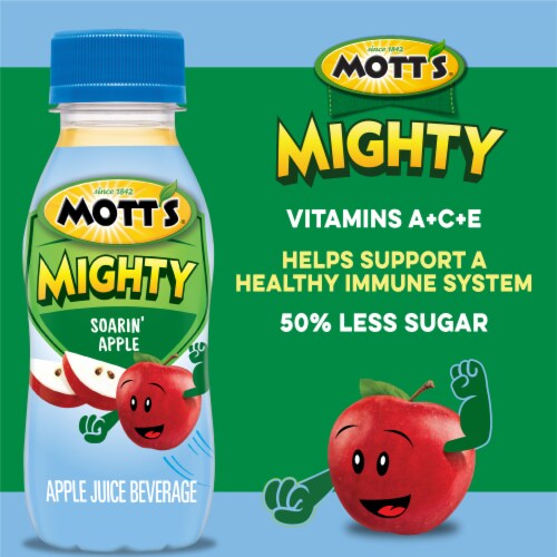 Mott's Mighty Soarin' Apple Juice Drink Perspective: left
