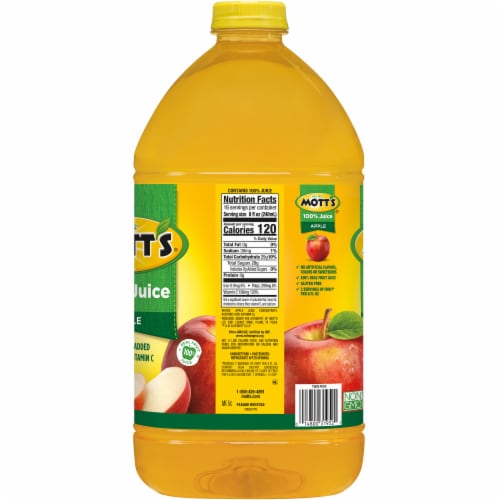 Mott's® Original No Sugar Added 100% Apple Juice Perspective: left