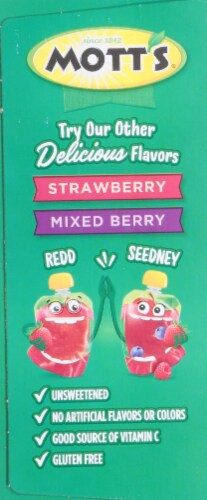 Mott's® Unsweetened Applesauce Pouches Perspective: left