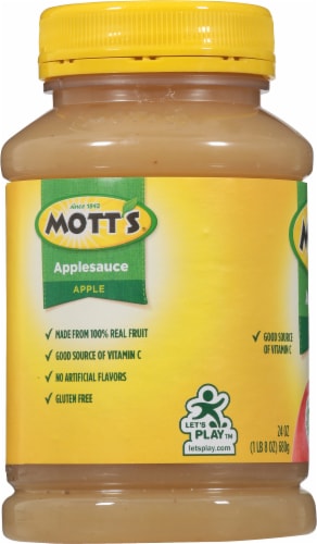Mott's Applesauce Jar Perspective: left