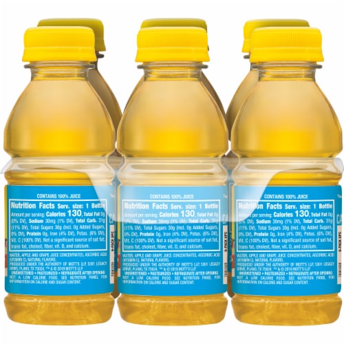 Mott's 100% Apple White Grape Juice Perspective: left