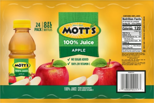 Mott's® 100% Original Apple Juice, 6 bottles / 8 fl oz - Kroger