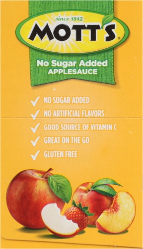 Mott's® No Sugar Added Applesauce Variety Pack Perspective: left