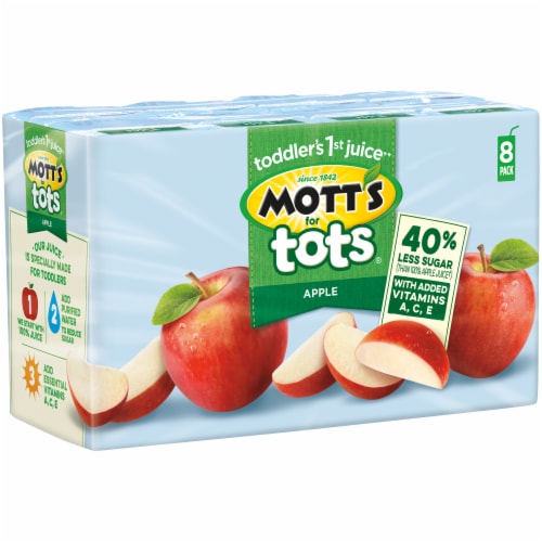 Mott's for Tots Apple Juice Boxes Perspective: left