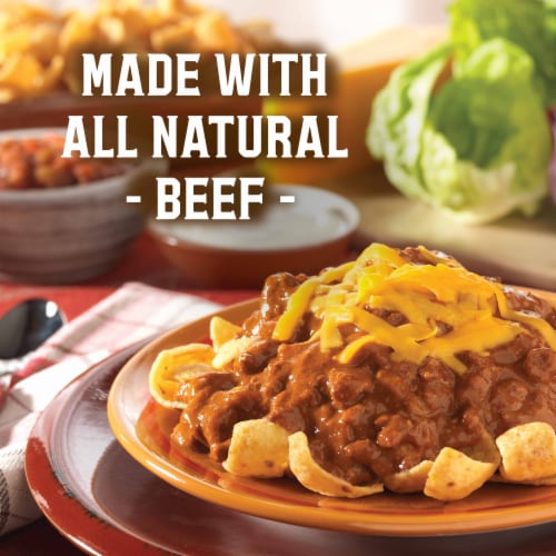 Wolf Brand Lean Beef Chili No Beans Perspective: left