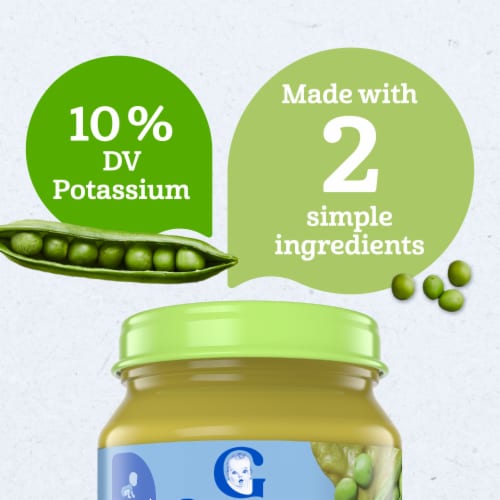 Gerber 1st Foods for Baby Organic Food Pea Perspective: left