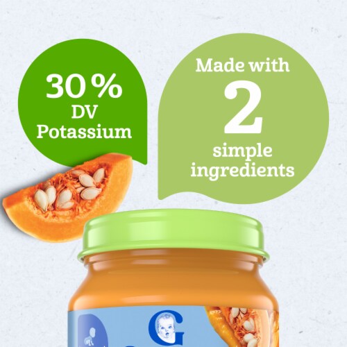 Gerber 1st Foods for Baby Organic Food Butternut Squash Perspective: left