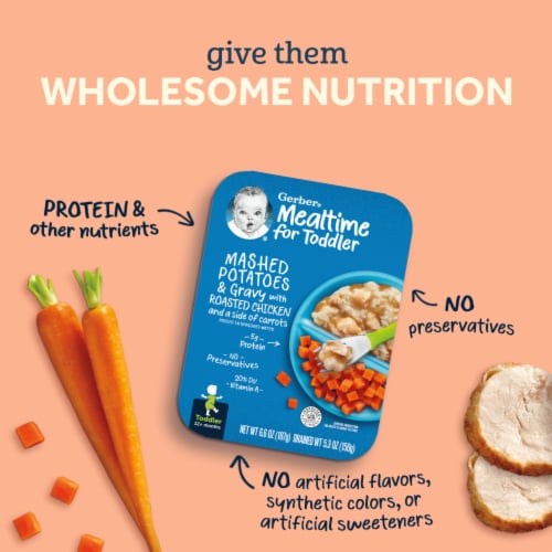 Gerber® Spaghetti Rings in Meat Sauce Toddler Meal Perspective: left