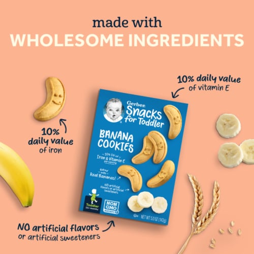 Gerber® Crawlers Arrowroot Biscuits Snacks for Baby Perspective: left