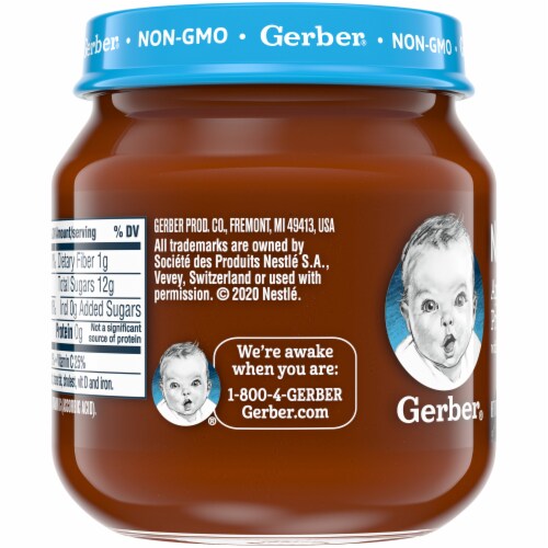Gerber® Natural 2nd Foods Apple Prune Baby Food Perspective: left