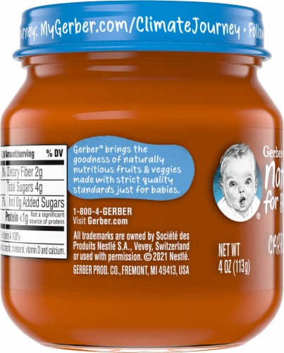 Gerber® Natural 2nd Foods Carrot Baby Food, 4 oz - Ralphs