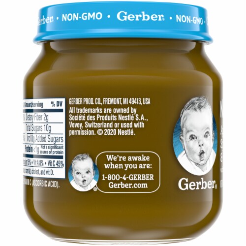 Gerber® Natural 2nd Foods Apple Spinach & Kale Baby Food Perspective: left