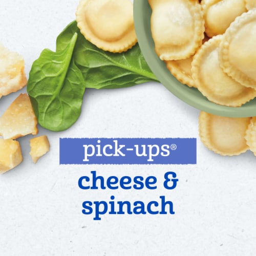 Gerber Mealtime for Toddler Pick-Ups Cheese & Spinach Ravioli Tray Perspective: left