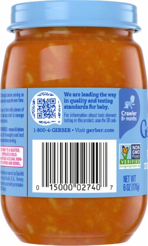 Gerber® Mealtime for Baby Veggie Power Pasta Marinara Crawler Baby Food Perspective: left