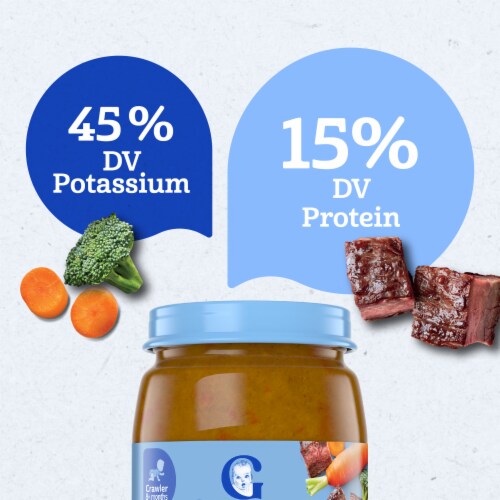 Gerber 3rd Foods Mealtime for Baby Baby Food Beef Vegetable Perspective: left
