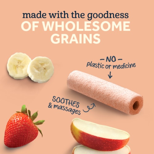 Gerber® Soothe 'n' Chew™ Strawberry Apple Teething Sticks Perspective: left