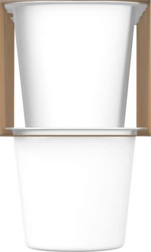 Gerber Crawler Banana Yogurt Blends Snack Cups Perspective: left
