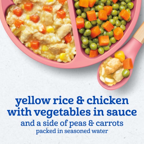 Gerber Toddler Food Yellow Rice & Chicken Mealtime for Toddler with Vegetables in Sauce Perspective: left