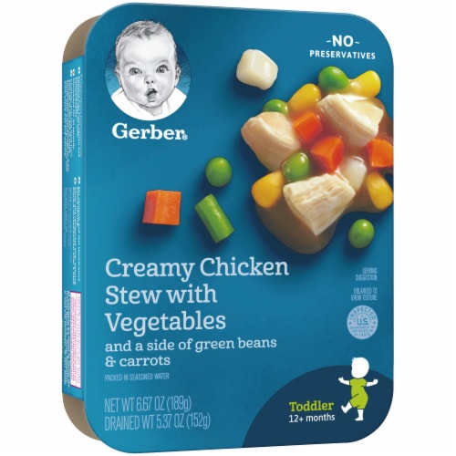 Gerber® Creamy Chicken Stew with Vegetables Toddler Meal Perspective: left