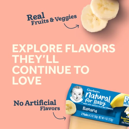 Gerber® 2nd Foods Sweet Potato Turkey Dinner Stage 2 Baby Food Perspective: left