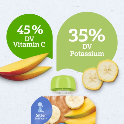 Gerber 2nd Foods Organic Banana Mango Pouch Perspective: left
