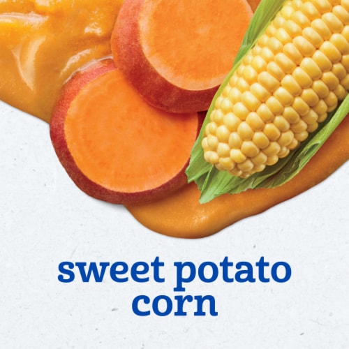Gerber 2nd Foods Natural for Baby Veggie Power Baby Food Sweet Potato Corn Perspective: left